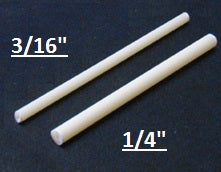 1/4" Fiberglass Round Roman Shade Rib - 10 Ribs - Alan Richard Textiles, LTD Roman Shade Ribs & Weight Bars