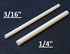 1/4" Fiberglass Round Roman Shade Rib -20 Ribs - Alan Richard Textiles, LTD Roman Shade Ribs & Weight Bars