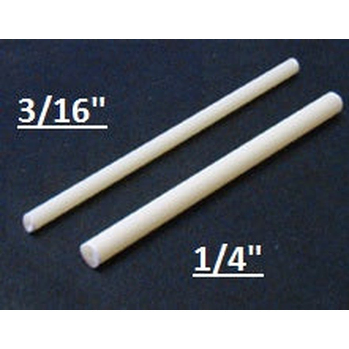 3/16" Fiberglass Round Roman Shade Ribs - 10 Ribs - Alan Richard Textiles, LTD Roman Shade Ribs & Weight Bars