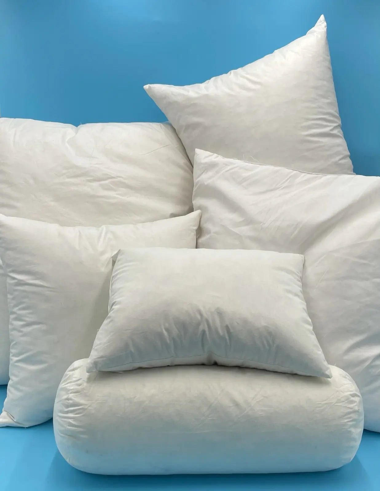 5% Down 95% Feather Pillow Insert. Custom Sizes