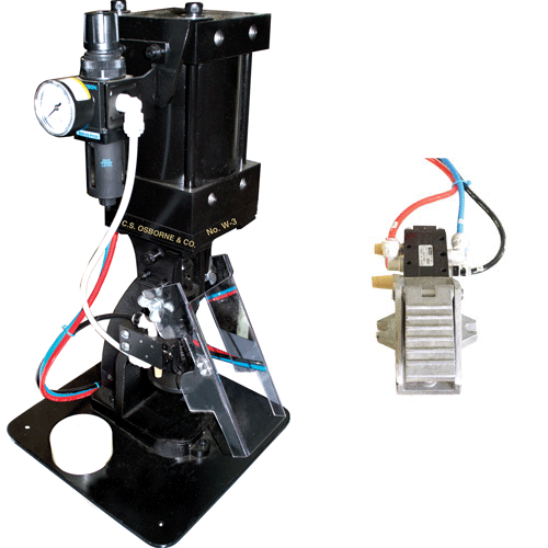 C.S. Osborne W-3 Pneumatic Grommet & Button Press Machine