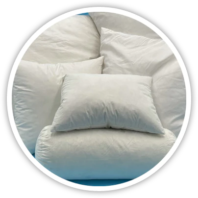 Down Pillows and Polyester Pillow Inserts