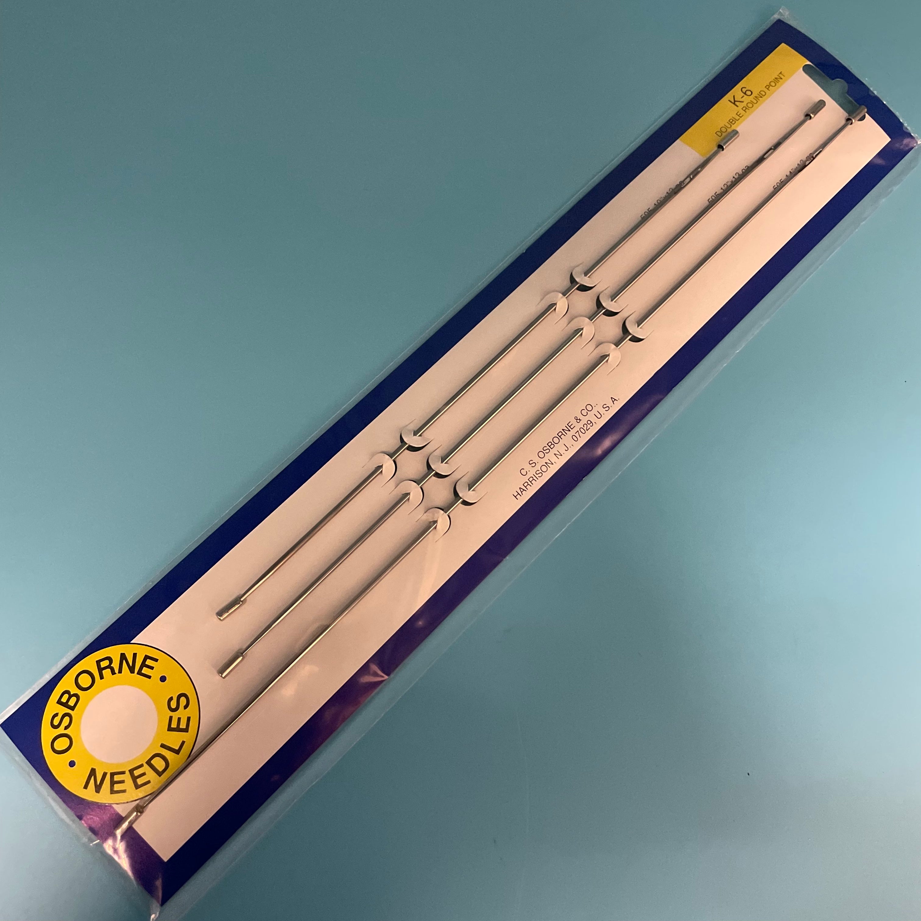 C.S. Osborne K-6 Straight Double Round Point Needle Kit