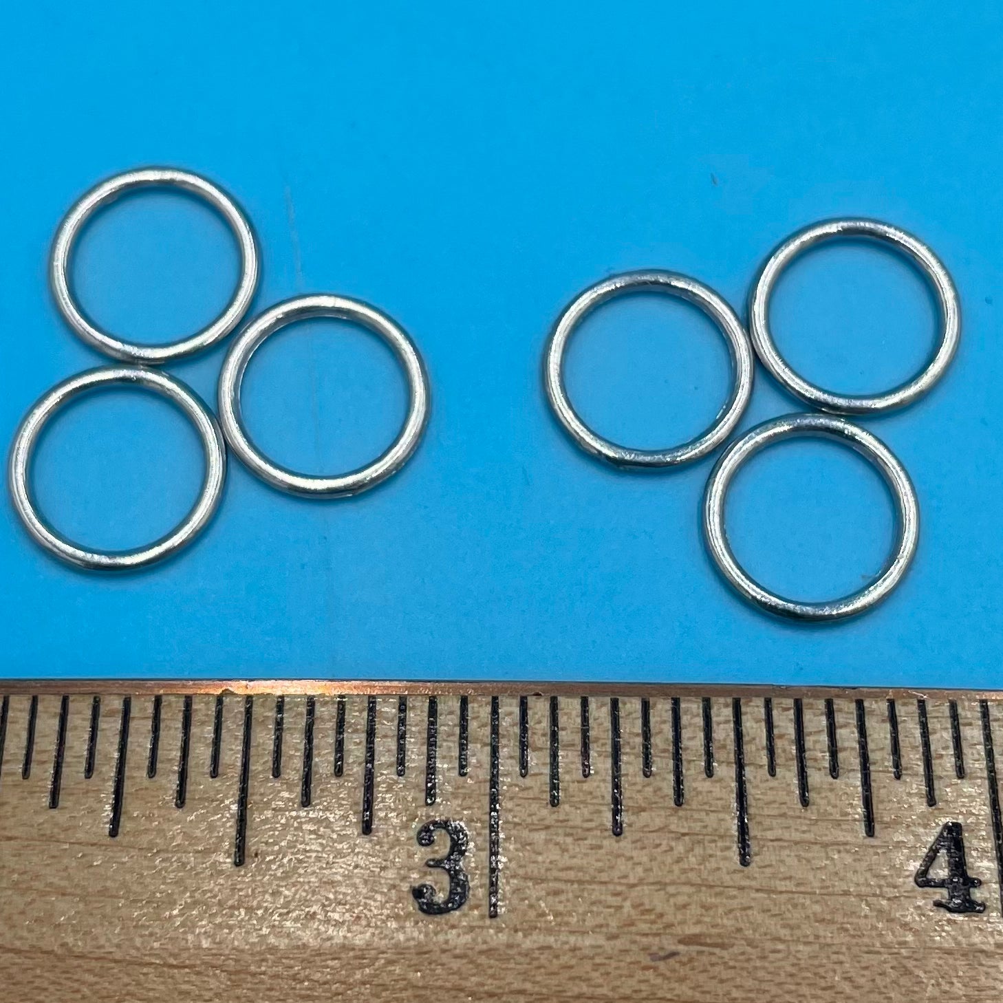 Nickel 3/8" Inside Diameter Roman Shade Rings
