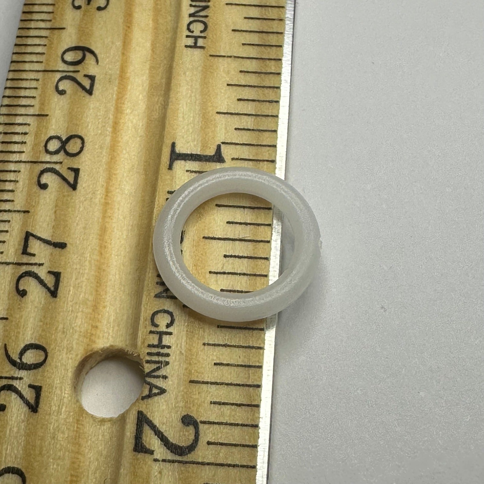 3/8" Roman Shade Rings - White