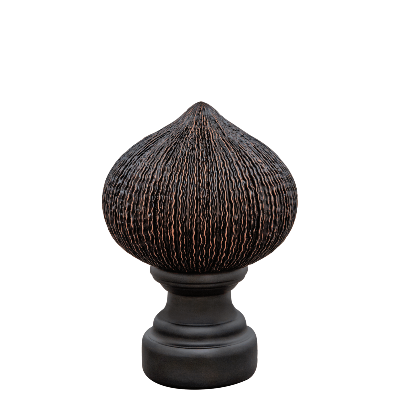 AriA Paloma Onion Antique Finial 1-3/8" Dark Oil Rubbed Bronze