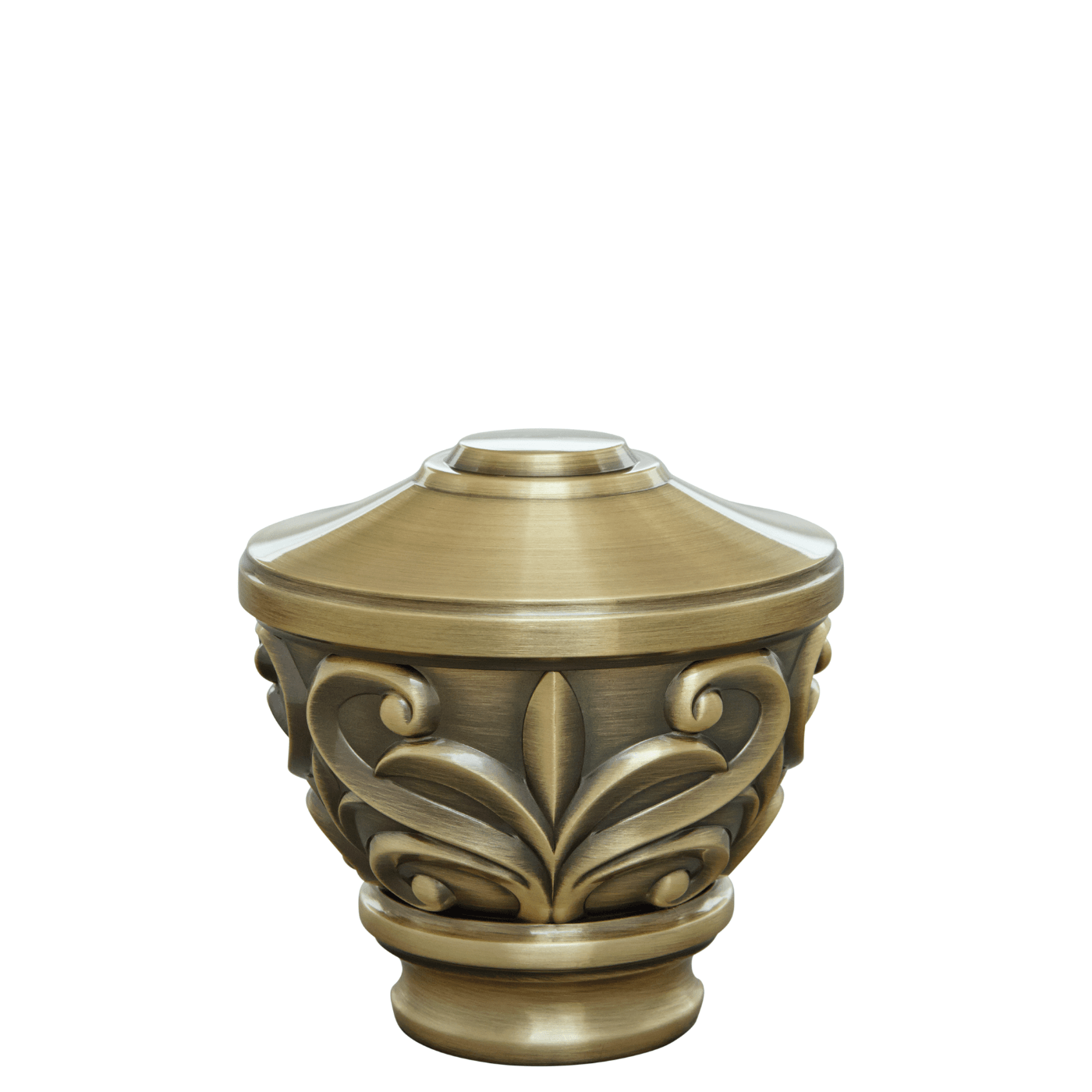AriA Blakely Urn Antique Finial 1-3/8" Antique Brass