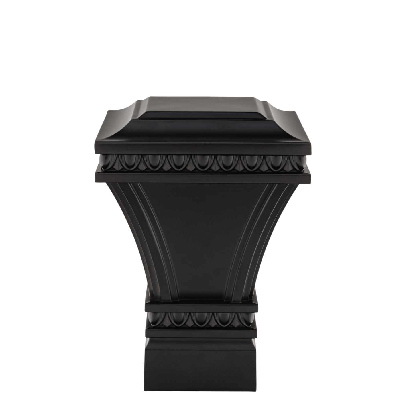 AriA Versailles Square Antique Finial 1-3/8" Satin Black