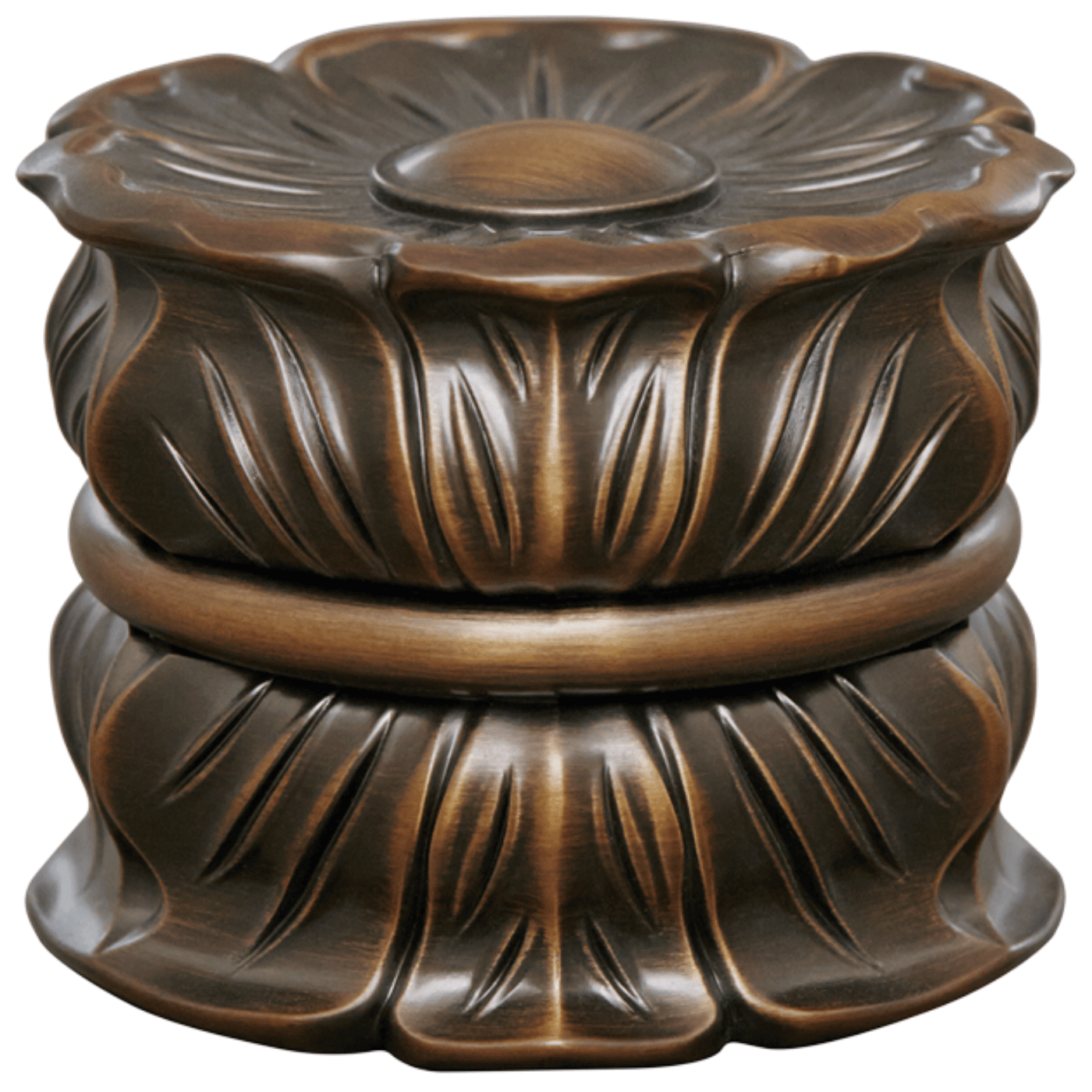 AriA Avalon End Cap Antique Finial 1-3/8" Brushed Bronze