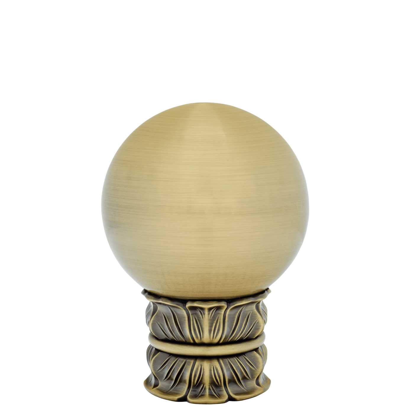 AriA Avalon Ball Finial Antique Brass