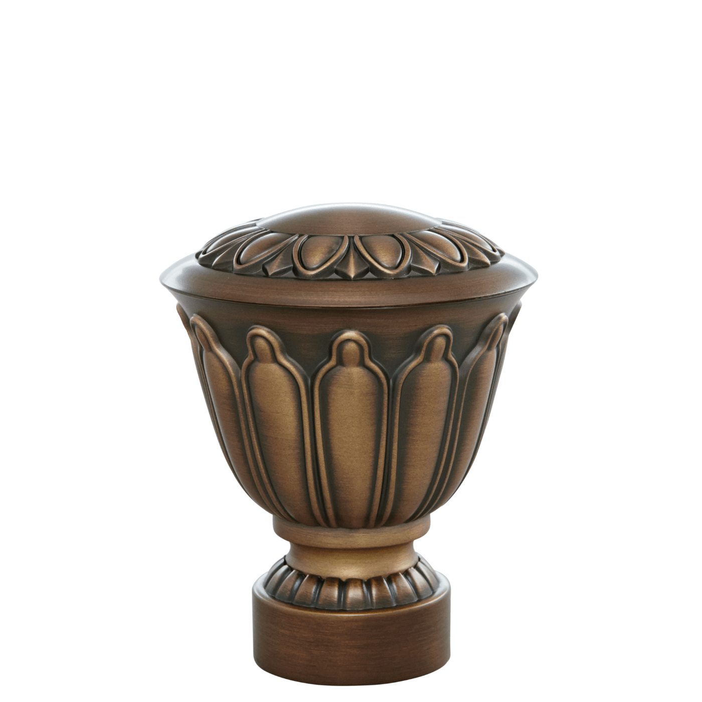 AriA Bellaire Urn Antique Finial 1-3/8" Brushed Bronze