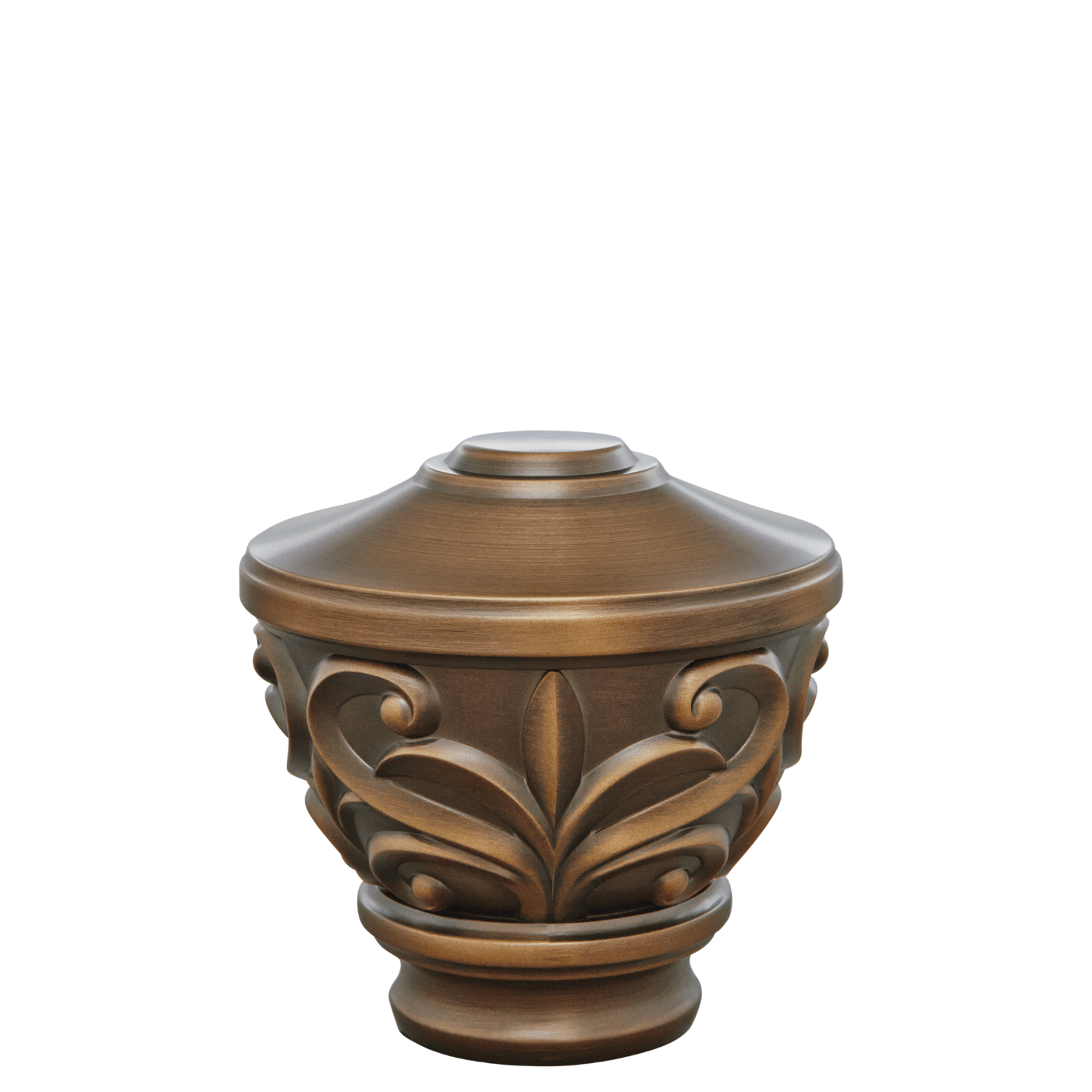 AriA Blakely Urn Antique Finial 1-3/8" Brushed Bronze