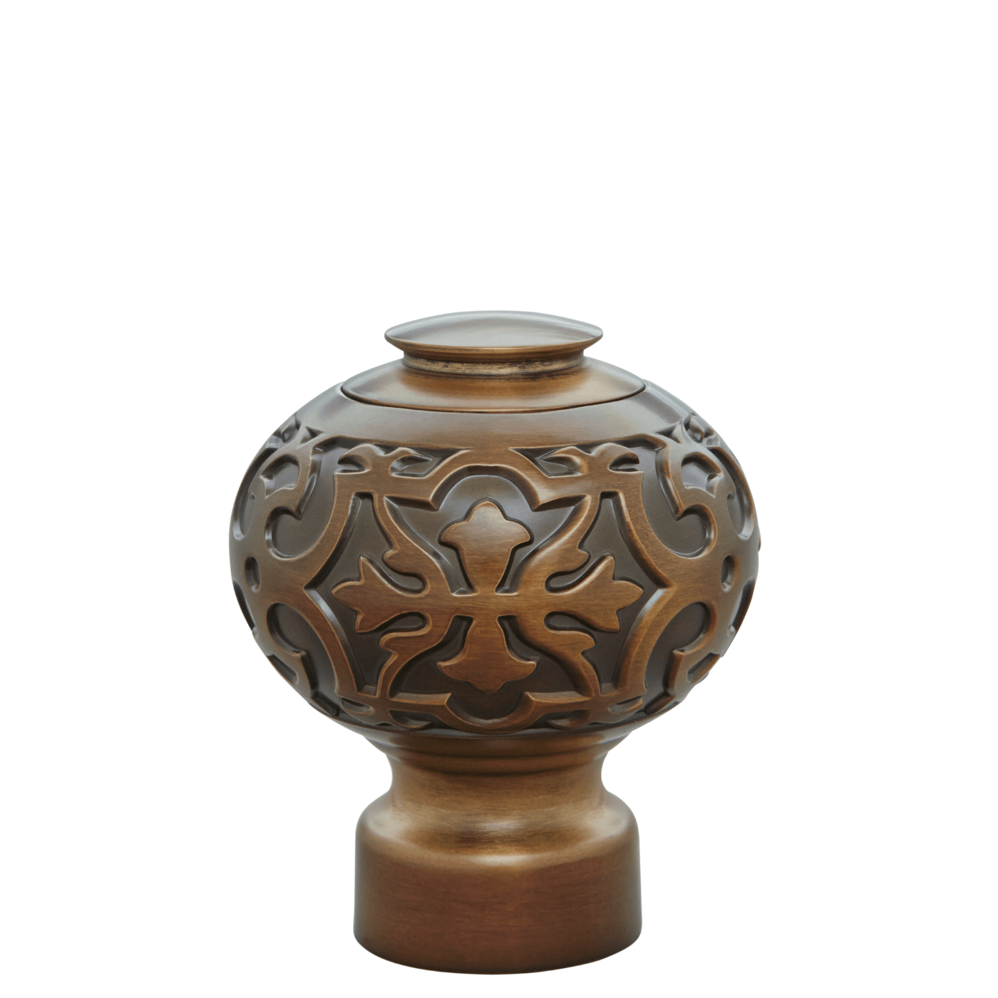 AriA Devon Knob Antique Finial 1-3/8" Brushed Bronze
