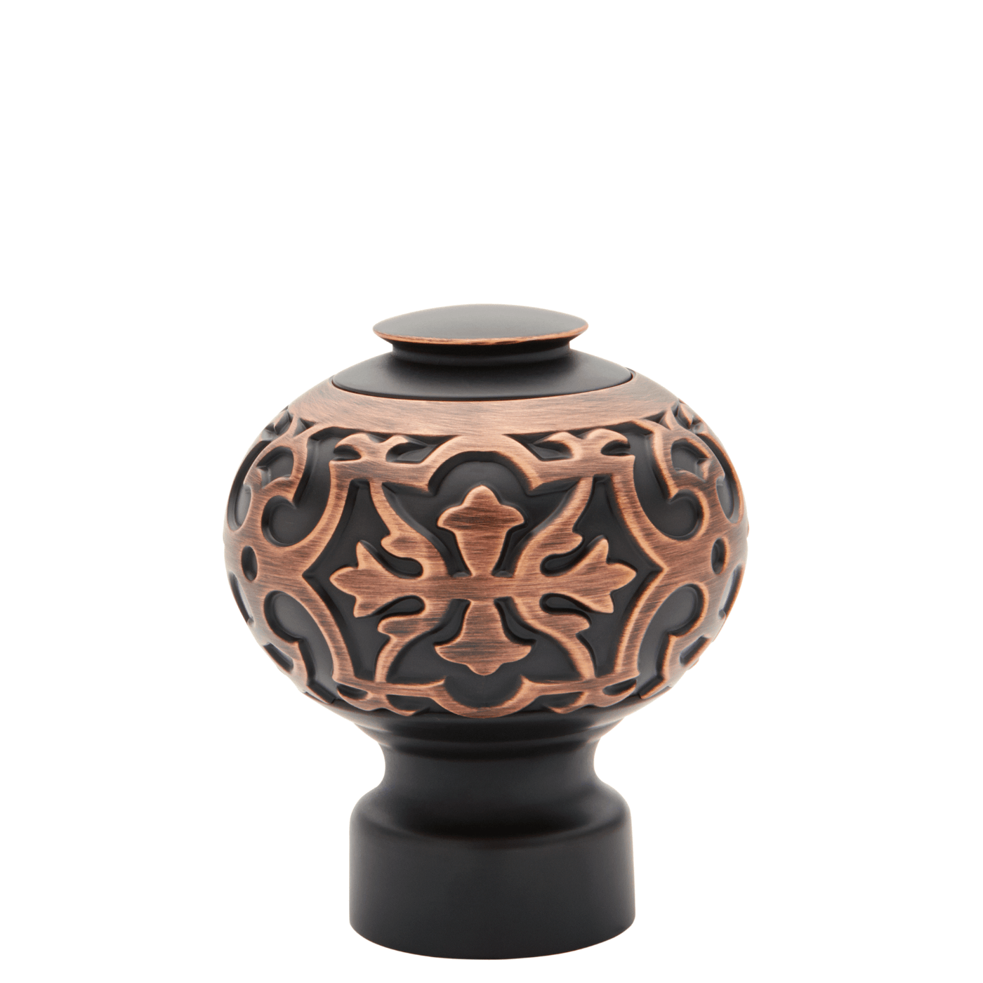 AriA Devon Knob Antique Finial 1-3/8" Dark Oil Rubbed Bronze