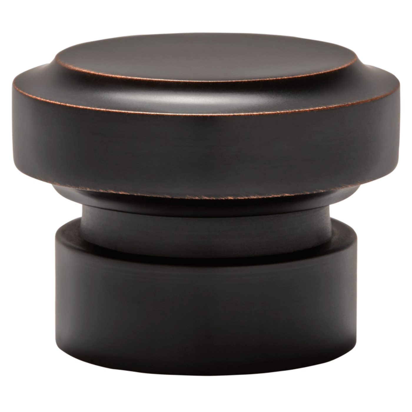 AriA Saxon End Cap Antique Finial 1-3/8" Dark Oil Rubbed Bronze