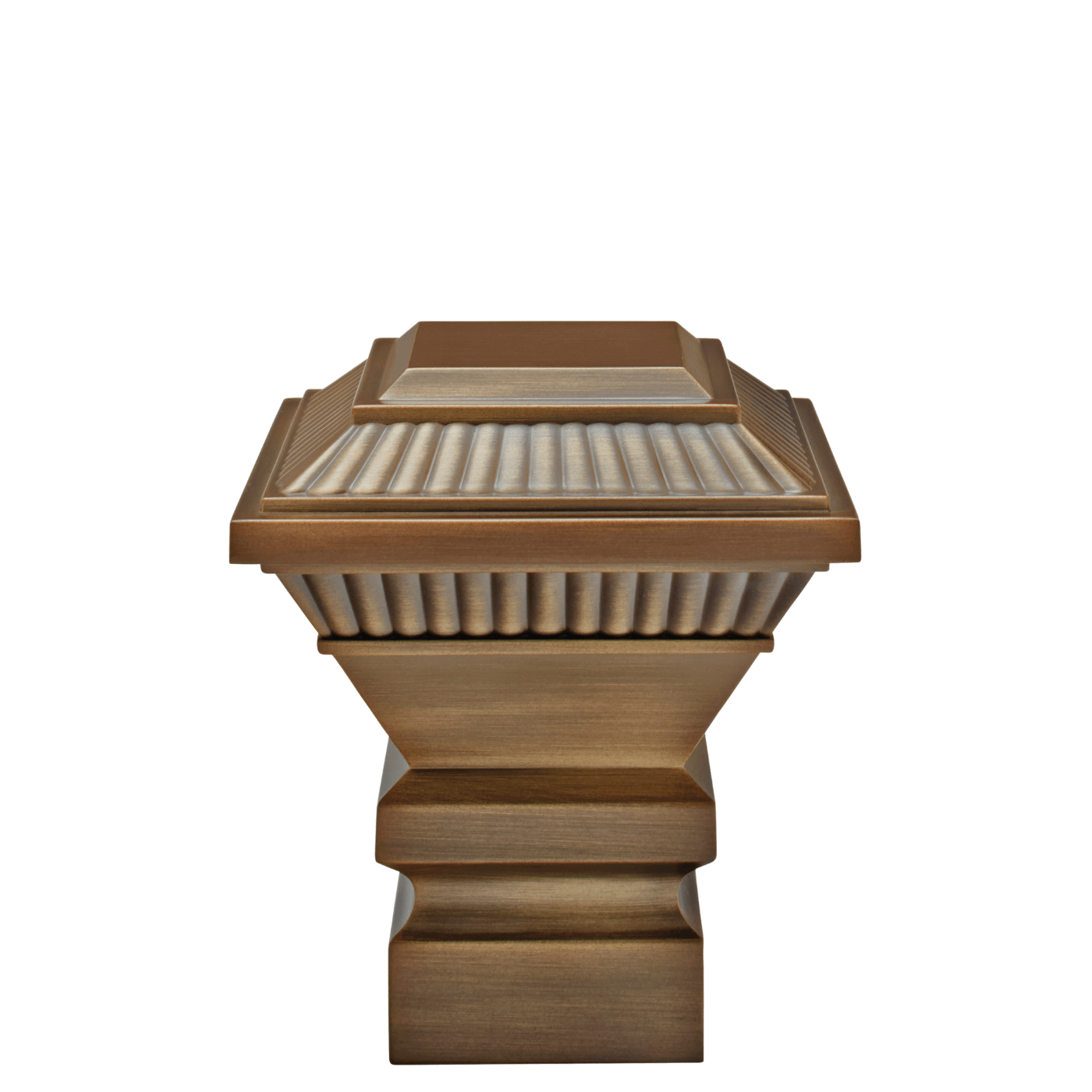 AriA Essex Square Antique Finial 1-3/8" Brushed Bronze
