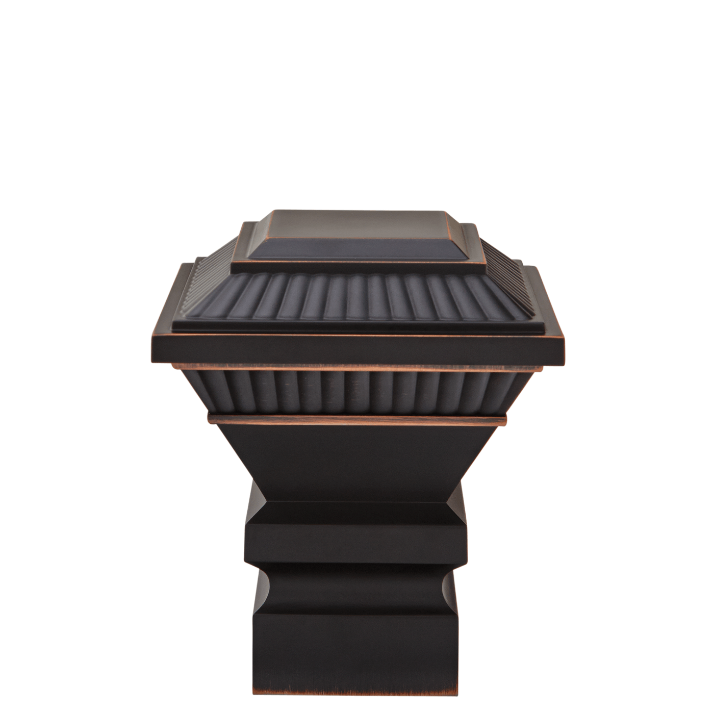 AriA Essex Square Antique Finial 1-3/8" Dark Oil Rubbed Bronze