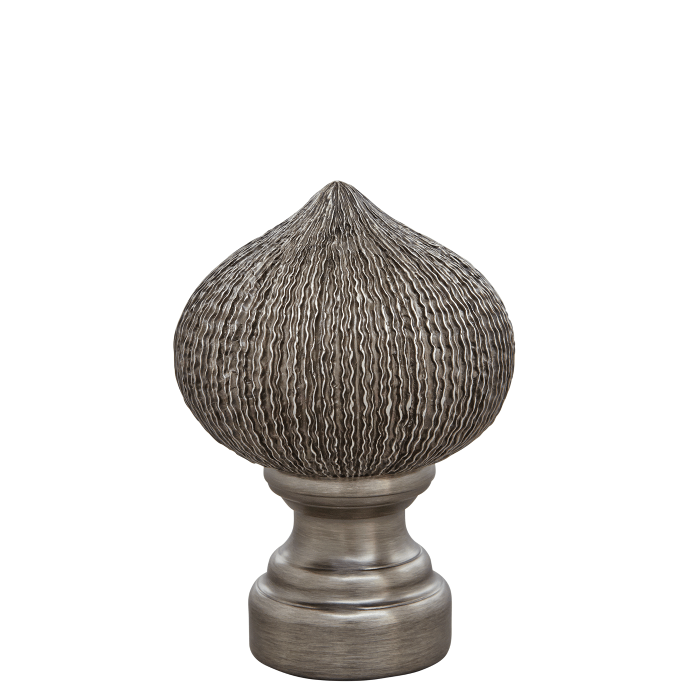 AriA Paloma Onion Antique Finial 1-3/8" Antique Pewter