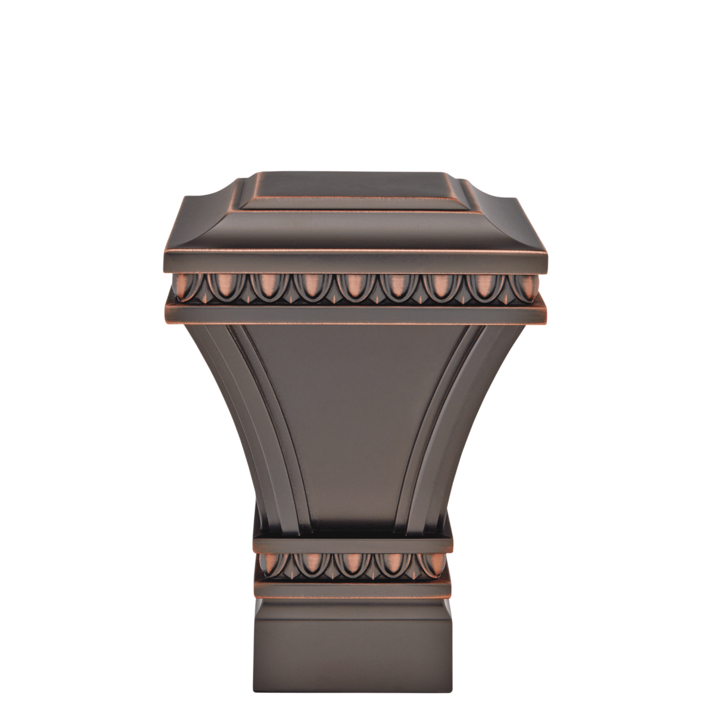 AriA Versailles Square Antique Finial 1-3/8" Iron Copper