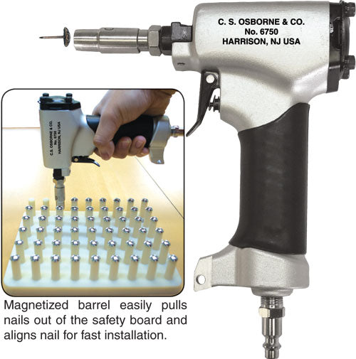 C.S. Osborne Pneumatic Decorative Nailer - C.S. Osborne Decorative Nails, Decorative Upholstery Nails, Our Specials, Upholstery Installation Supplies, Upholstery Tools