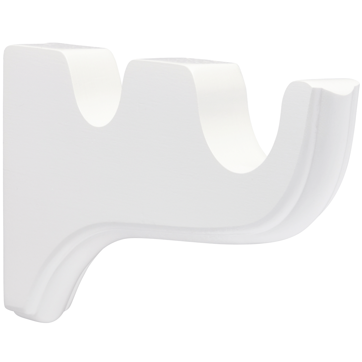 kirsch 5520EG025 Wood Trends drapery Double Bracket White