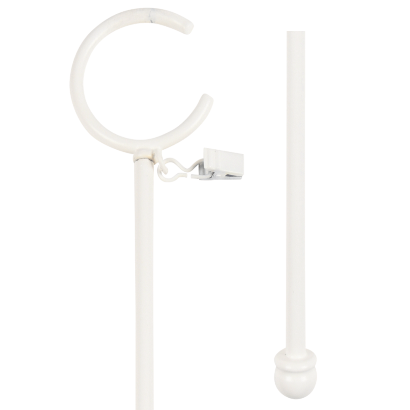 kirsch Wrought Iron Drapery Baton 56376803 chalk