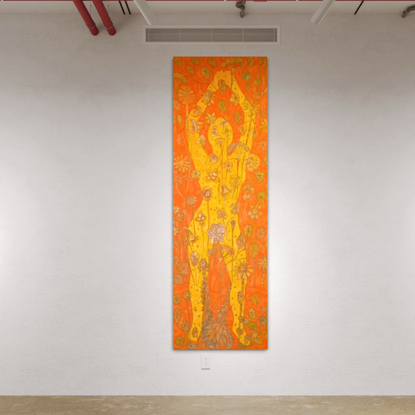 Self Love 4 by Laurie Shapiro Art 165" x 53"