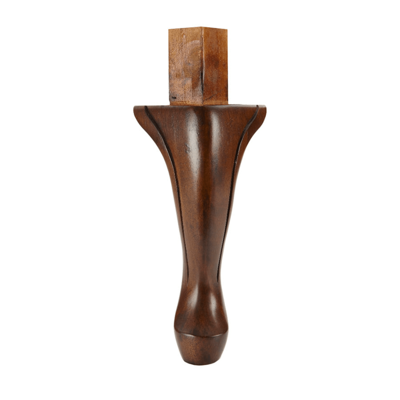 Queen Anne Walnut 9.5" x 3.625"-1.25" - Decorative Furniture Wooden Legs