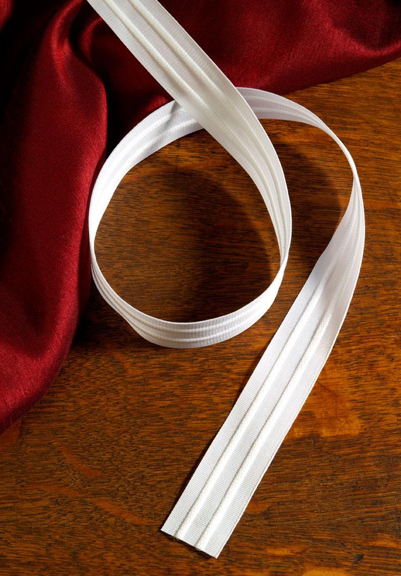 1" - 2 Cord Shirring Tape - White - Shirring Tapes