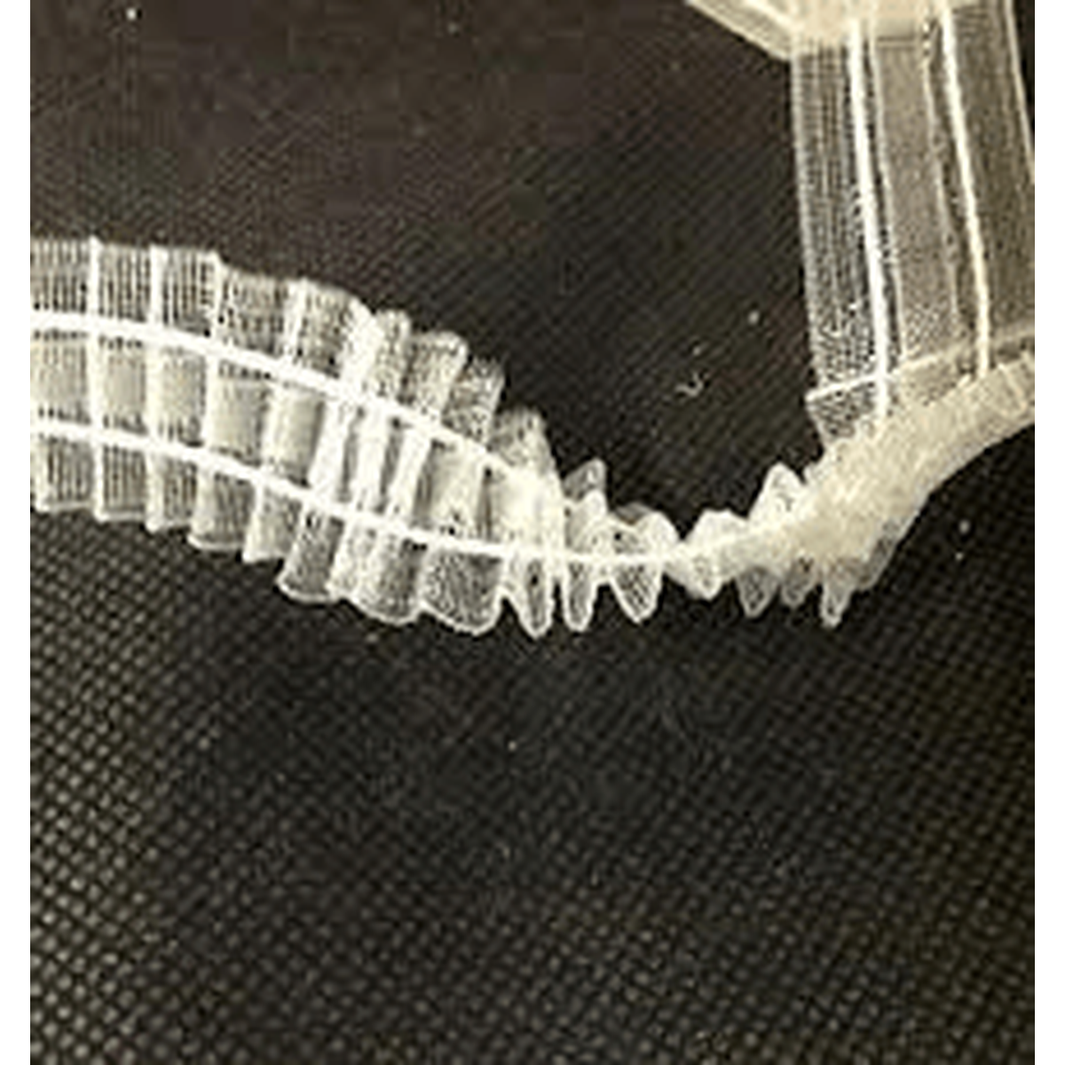 1" Transparent 2 Cord Shir-Rite Tape - Transparent Workroom Tapes
