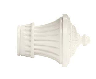 2" Wood Trends® Charleston Finial - 025 - White - Kirsch Wood Trends (Finials)