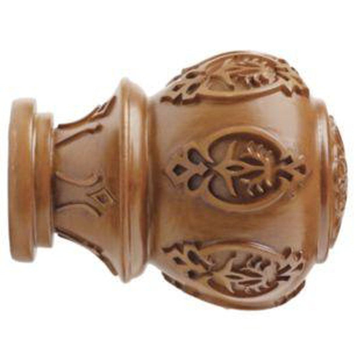 2" Wood Trends® Lacey Finial - 820 - Estate Oak - Kirsch Wood Trends (Finials)
