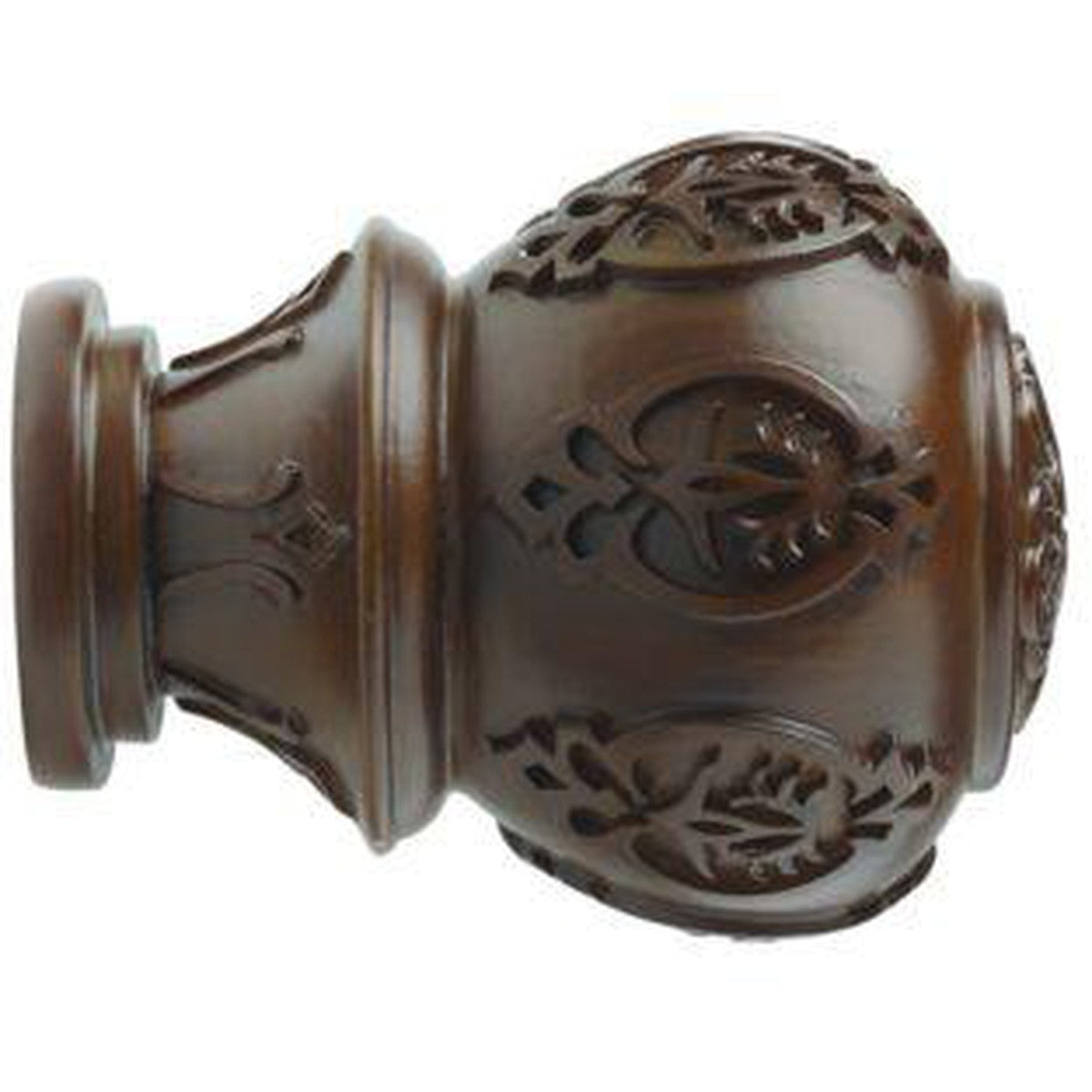 2" Wood Trends® Lacey Finial - 841 - Coffee - Alan Richard Textiles, LTD Kirsch Wood Trends (Finials)