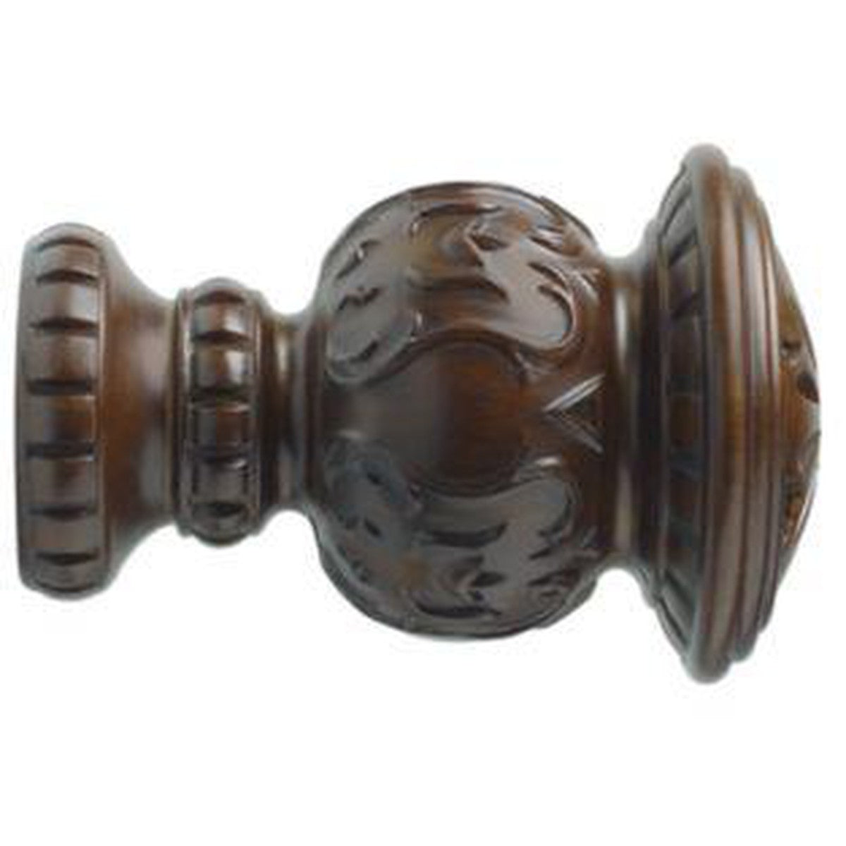 2" Wood Trends® Reign Finial - 841 - Coffee - Alan Richard Textiles, LTD Kirsch Wood Trends (Finials)