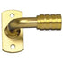 3" GooseNeck Bracket (pair) - Brass Plated Brackets & Rodding