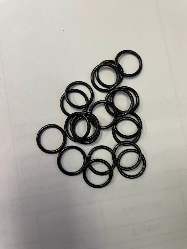 3/8" Black Enamel Roman Shade Rings (1,000/bag) - Alan Richard Textiles, LTD Roman Shade Rings