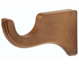 6" Wood Trends® Bracket For 2" Pole - 820 - Estate Oak - Kirsch Wood Trends (Brackets)
