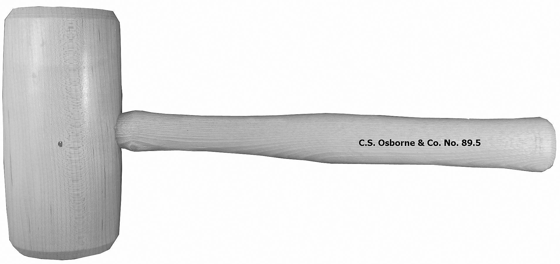 Barrel Shaped Hickory Mallet - C.S. Osborne Hammers and Mallets
