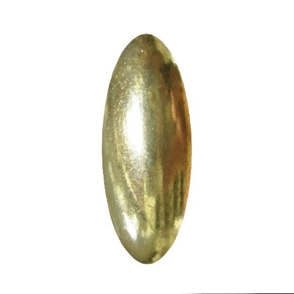 Brass # 81 Oblong Nail 25/Box Head Size:1.2" X .45" Nail Length:5/8" - Alan Richard Textiles, LTD Black Diamond Decorative Nail Collection - Specialty Shapes