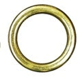 Brass Heavy Duty Rings 1/2" x 11/16" (200/bag) - Alan Richard Textiles, LTD Roman Shade Rings