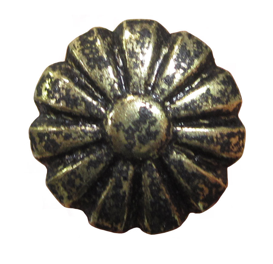 Bronze Ren. Daisy 1000/BX Head Size:7/16" Nail Length:1/2" - Alan Richard Textiles, LTD Designers Choice Decorative Nail Collection