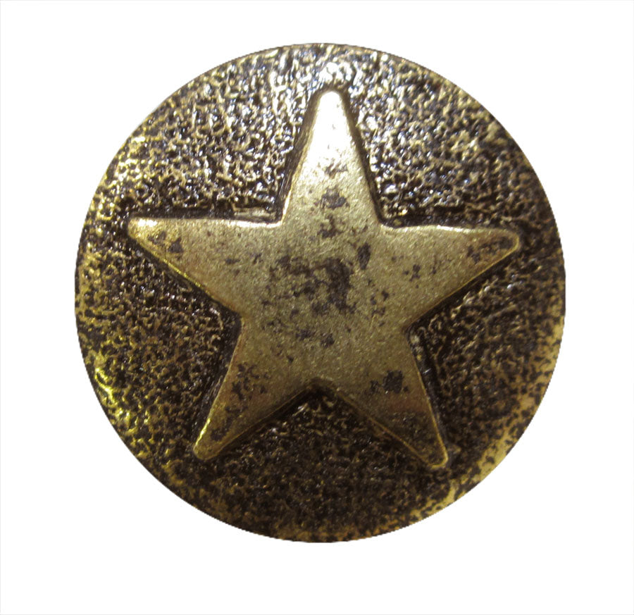 Bronze Star Medallion 100/BX Head Size:7/8" Nail Length:3/4" - Alan Richard Textiles, LTD Designers Choice Decorative Nail Collection