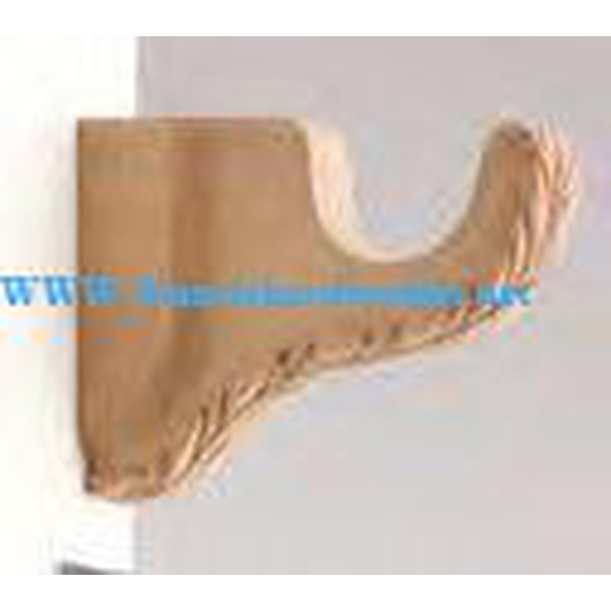 Buckingham Decorative Resin Leaf Design Bracket for 2" Pole. 4-1/2" Return. - Alan Richard Textiles, LTD Kirsch Buckingham Decorative Brackets and Scarfholders