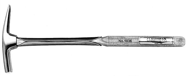 C.S. Osborne 12Mm Tack Hammer # 1036.12 - Alan Richard Textiles, LTD Blued Cut Carpet And UpholsteryTacks - Sterilized, C.S. Osborne, C.S. Osborne Hammers and Mallets