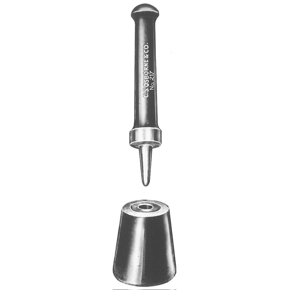 C.S. Osborne Grommet Inserting Die 217-10 - Alan Richard Textiles, LTD C.S. Osborne, C.S. Osborne Grommet Inserting Die