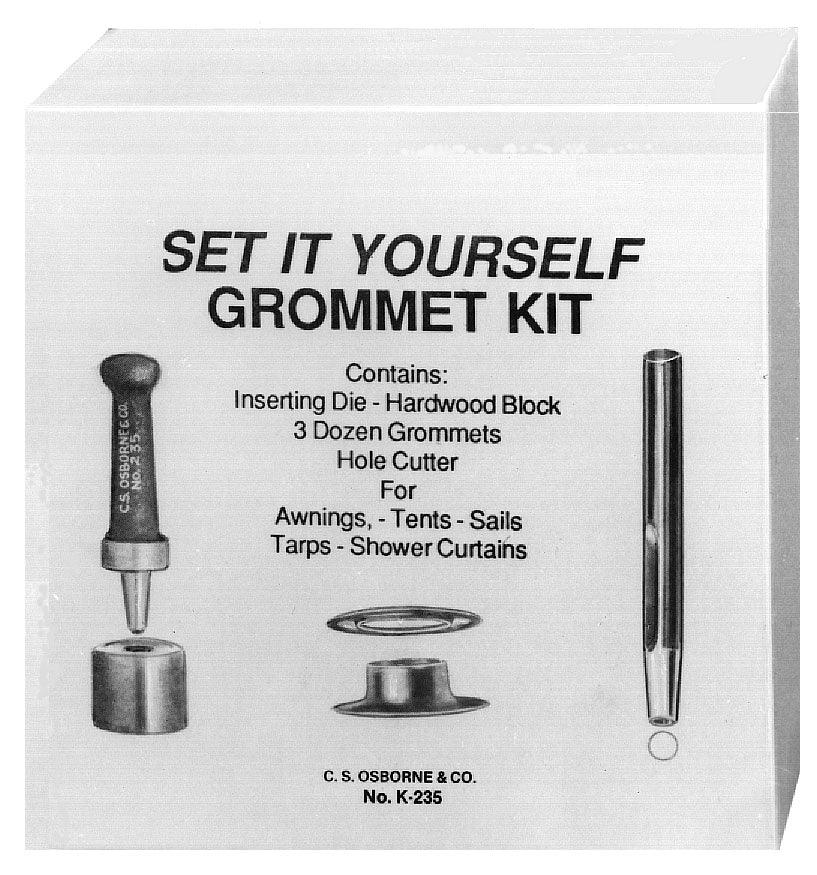 C.S. Osborne Home Grommet Kit - Brass - 1/4" - 0 - Alan Richard Textiles, LTD C.S. Osborne, C.S. Osborne Home Grommet Kits