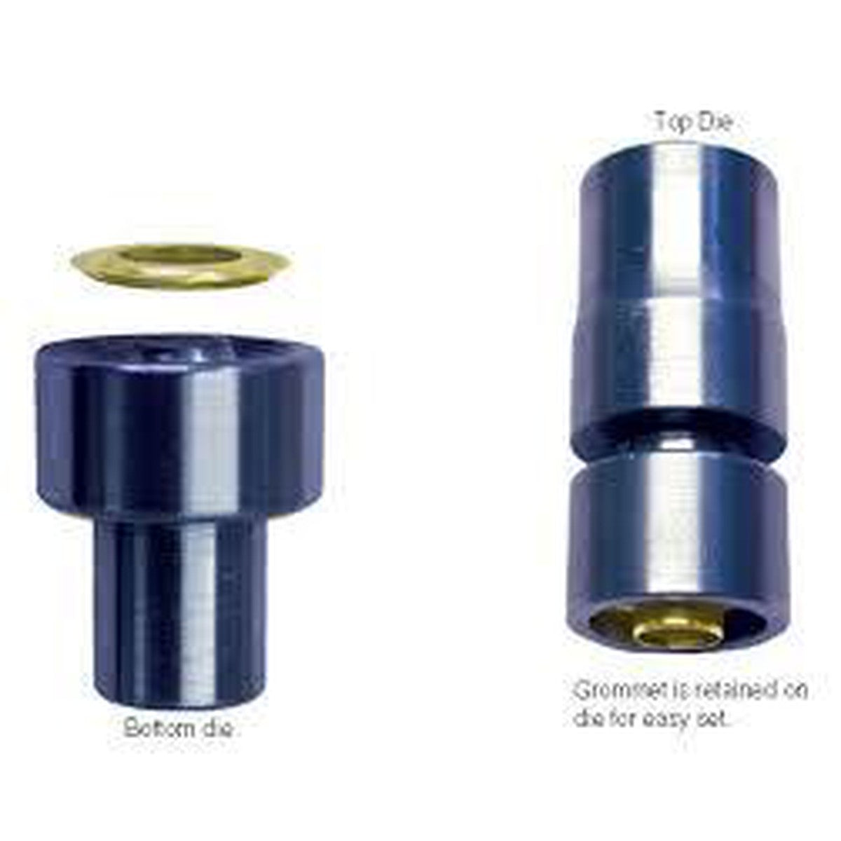 C.S. Osborne Setting Die For Self Piercing Grommets - Size 2 - Alan Richard Textiles, LTD Self Piercing Grommets & Washers