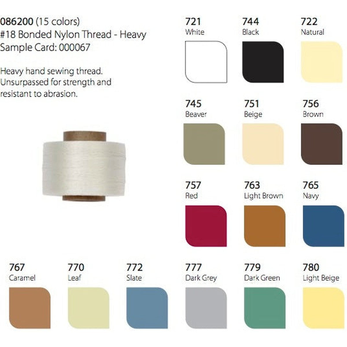Conso #18 Nylon Upholstery Sewing Thread - 760 Taupe - Alan Richard Textiles, LTD Conso Thread