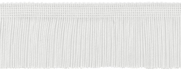 Conso Chainette Fringe 3" - A01 White - 60396 - Alan Richard Textiles, LTD Chainette Fringe - 18 Yard Put Up