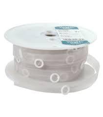 Conso - Transparent Austrian Shirring Tape With Clear Rings - Workroom Tapes